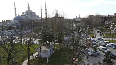 Policie zajistila místo výbuchu u Modré mešity ve čtvrti Sultanahmet v Istanbulu.